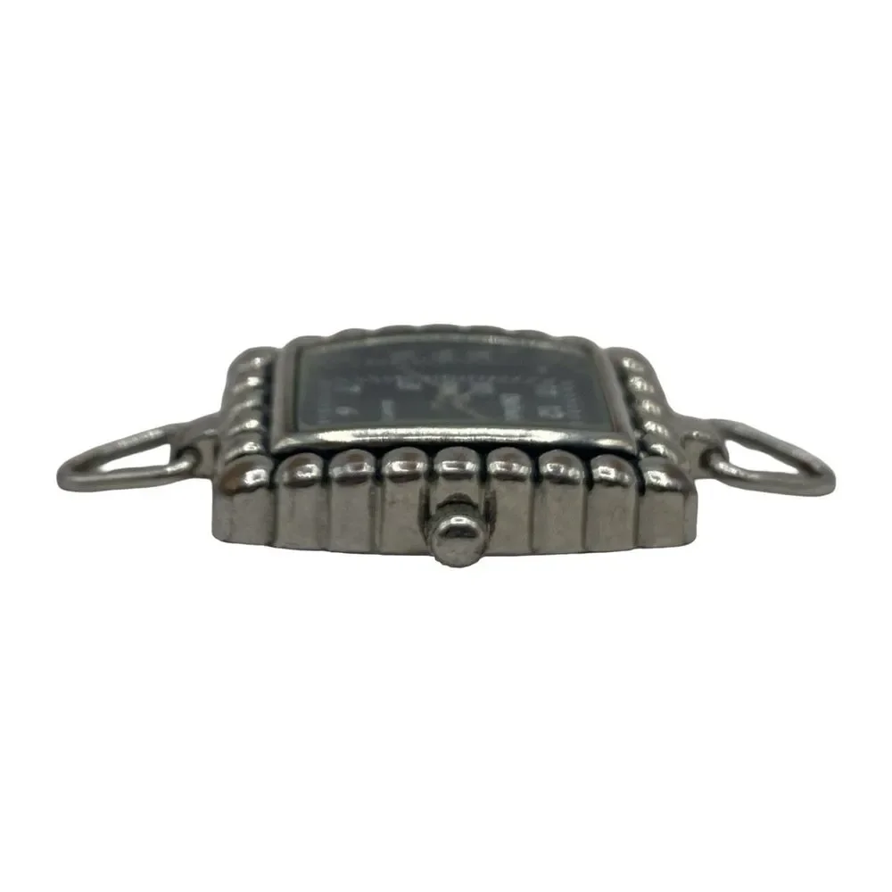 Bellajulz Silver Tone Bracelet Watch Black Dial Quartz Needs Battery